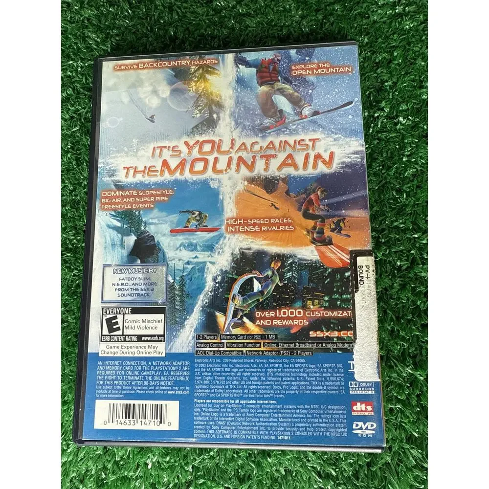 SSX 3 Complete (Sony PlayStation 2, 2003) VG Shape Tested